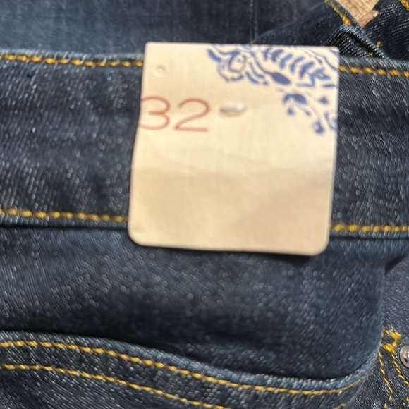 Anthropologie Pilcro Dark Wash Flare Denim Jeans with Slits - Picture 7 of 8